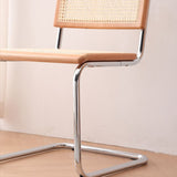 Contemporary Kitchen Dining Side Chair Metal Open Back Dining Side Chair