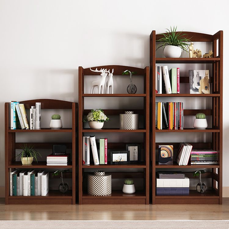 Modern Solid Wood Bookshelf Open Shelf Standard Bookshelf 62.2" H X 11" W