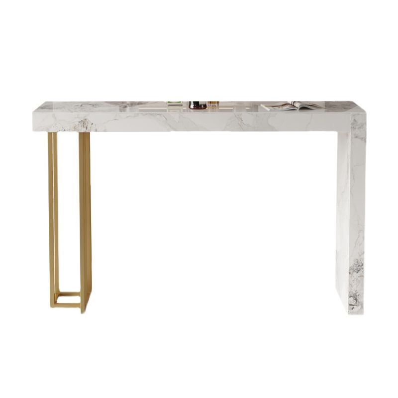 Glam Style Stone Bar Dining Table Rectangle Bar Table for Indoor Clearhalo 'Bar Furniture' 'Bar Tables' 'bar_tables' 'furn' 'furn_bar_tables' 'Furniture' 'Kitchen & Dining Furniture' 1200x1200_84190aa8-0bee-4da3-9f5c-a219998385cb