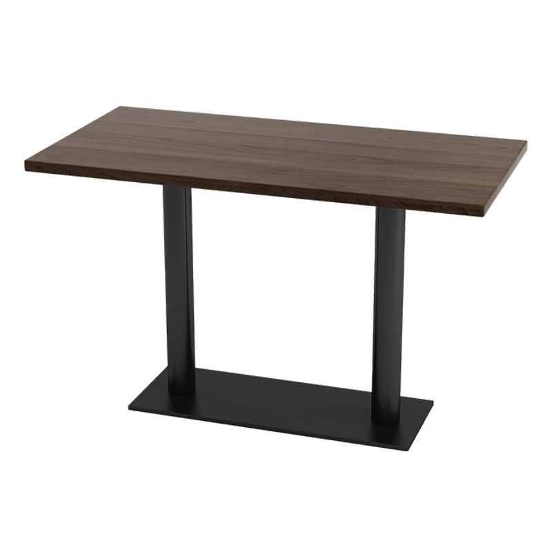 Industrial Dining Room Table Solid Wood Table with Black Base for Home Kitchen Dinner Clearhalo ' dining_table' 'Dining Tables & Seating' 'Dining Tables' 'furn' 'furn_dining_table' 'Furniture' 'furniture_dining_table' 'Kitchen & Dining Furniture' 'kitchen&dining_furn' 'kitchen' 'kitchen_dining_table' 1200x1200_84190d55-bce9-4bd4-8979-940cfabcb87c