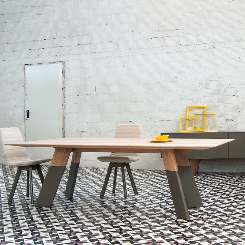 Rectangle Dining Table Solid Wood Table Luxury Style with 4 Legs Clearhalo ' dining_table' 'Dining Tables & Seating' 'Dining Tables' 'furn' 'furn_dining_table' 'Furniture' 'furniture_dining_table' 'Kitchen & Dining Furniture' 'kitchen&dining_furn' 'kitchen' 'kitchen_dining_table' 1200x1200_8419dd10-886e-4336-97e2-ea70f0aa631b