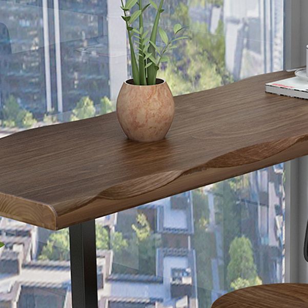 Pine Wood Bar Dining Table Industrial Bar Table with Sled Base for Balcony Clearhalo 'Bar Furniture' 'Bar Tables' 'bar_tables' 'furn' 'furn_bar_tables' 'Furniture' 'furniture_bar_tables' 'Kitchen & Dining Furniture' 1200x1200_841e1559-d6a3-4356-8048-0b2884f451c2