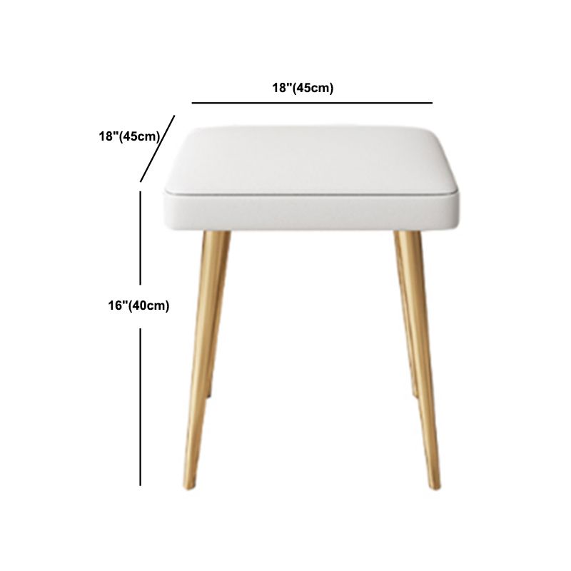 Vanity bianco con tavolo da trucco e sgabelli, cassetti 1/2 cassetti - 31,89 "H