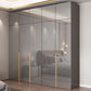 Contemporary Style Wood Wardrobe Gray Colour 1-Drawer Wardrobe Closet for Home Clearhalo 'Armoires & Wardrobes' 'armoires_wardrobes' 'Bedroom Furniture' 'furn' 'furn_armoires_wardrobes' 'Furniture' 1200x1200_842118c8-ba8f-4e50-a108-15ed73a3d20a