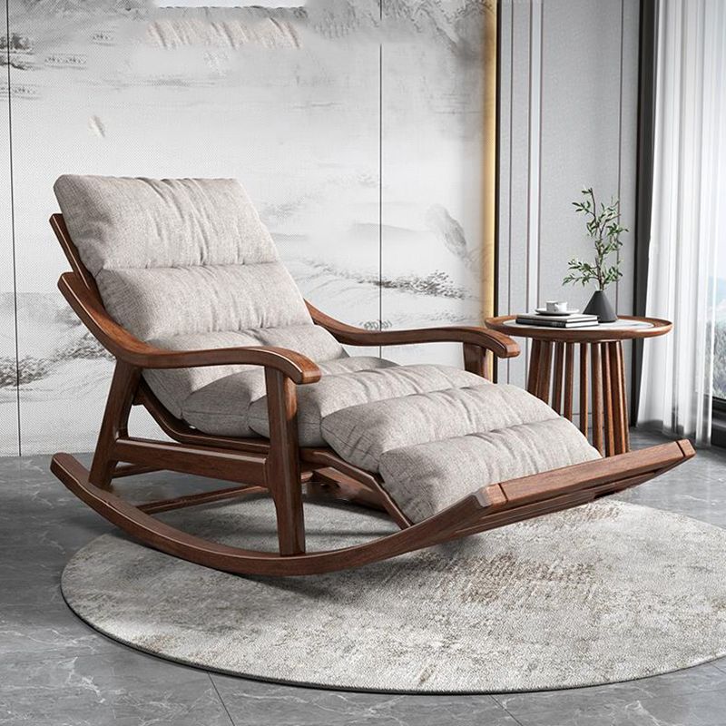 Mid Century Modern Sofa Rocking Chair Indoor Wooden Rocking Chair with Cushion Clearhalo 'Chairs & Seating' 'furn' 'furn_rocking_chairs' 'Furniture' 'Living Room Furniture' 'Rocking Chairs' 'rocking_chairs' 1200x1200_8423e8f6-826f-4d29-a802-0b492f9433a2