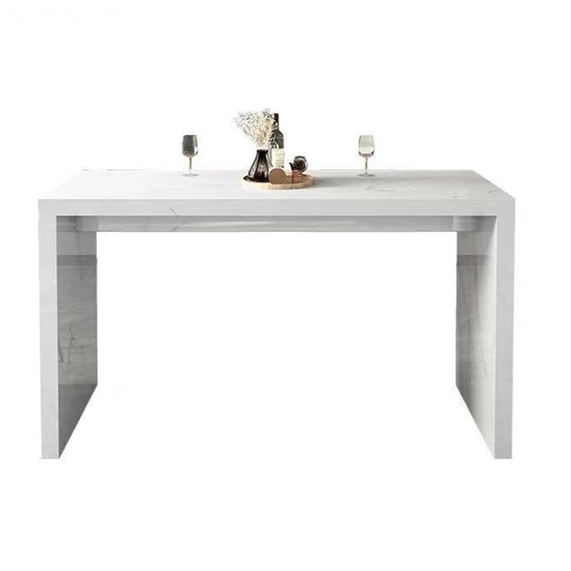 Modern Style Rectangle Stone Bistro Bar Desk Table for Living Room Clearhalo 'Bar Furniture' 'Bar Tables' 'bar_tables' 'furn' 'furn_bar_tables' 'Furniture' 'Kitchen & Dining Furniture' 1200x1200_8424f7be-67d0-4963-8bbf-b2ecaa9727ce