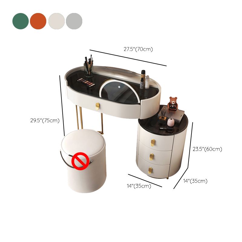 Glass Top Makeup Vanity Desk Lighted Mirror Vanity Dressing Table Set Clearhalo 'Bedroom Furniture' 'furn' 'furn_makeup_vanities' 'Furniture' 'Makeup Vanities' 'makeup_vanities' 1200x1200_8425780a-9c27-41d1-8717-57207dac2958