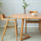 Solid Wood Contemporary Oval Table Pine Wood Top Table with Sled Base