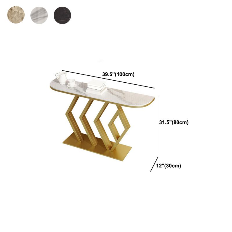 Tavolo da console mezza luna glam resistente al tavolo divano console per esterni