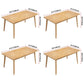 Rectangle 4 Legs Modern Dining Table Wood Color Fixed Table with Solid Wood Clearhalo ' dining_table' 'Dining Tables & Seating' 'Dining Tables' 'furn' 'furn_dining_table' 'Furniture' 'furniture_dining_table' 'Kitchen & Dining Furniture' 'kitchen&dining_furn' 'kitchen' 'kitchen_dining_table' 1200x1200_842be4bb-0903-429e-aa17-41b2539a5daa