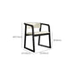 Open Back Kitchen Dining Chairs Upholstered Chairs with Solid Wood Base