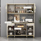 Modern Wood Dining Hutch Glass Doors Storage Cabinet with Doors Clearhalo 'Display & China Cabinets' 'display_china_cabinets' 'furn' 'furn_display_china_cabinets' 'Furniture' 'Kitchen & Dining Furniture' 1200x1200_842c6ef1-d8b4-4529-a31d-5fe8cbff47de