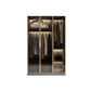 Glass and Wood Wardrobe Armoire Contemporary Wardrobe Closet Clearhalo 'Armoires & Wardrobes' 'armoires_wardrobes' 'Bedroom Furniture' 'furn' 'furn_armoires_wardrobes' 'Furniture' 1200x1200_842c8346-c1e9-45d0-b980-dbb27e78de83
