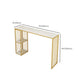 Modern Style Bar-height Table Gold Base Bar Table for Kitchen Clearhalo 'Bar Furniture' 'Bar Tables' 'bar_tables' 'furn' 'furn_bar_tables' 'Furniture' 'Kitchen & Dining Furniture' 1200x1200_842cabe2-d90c-4e71-ad6a-9199f4ae38c6