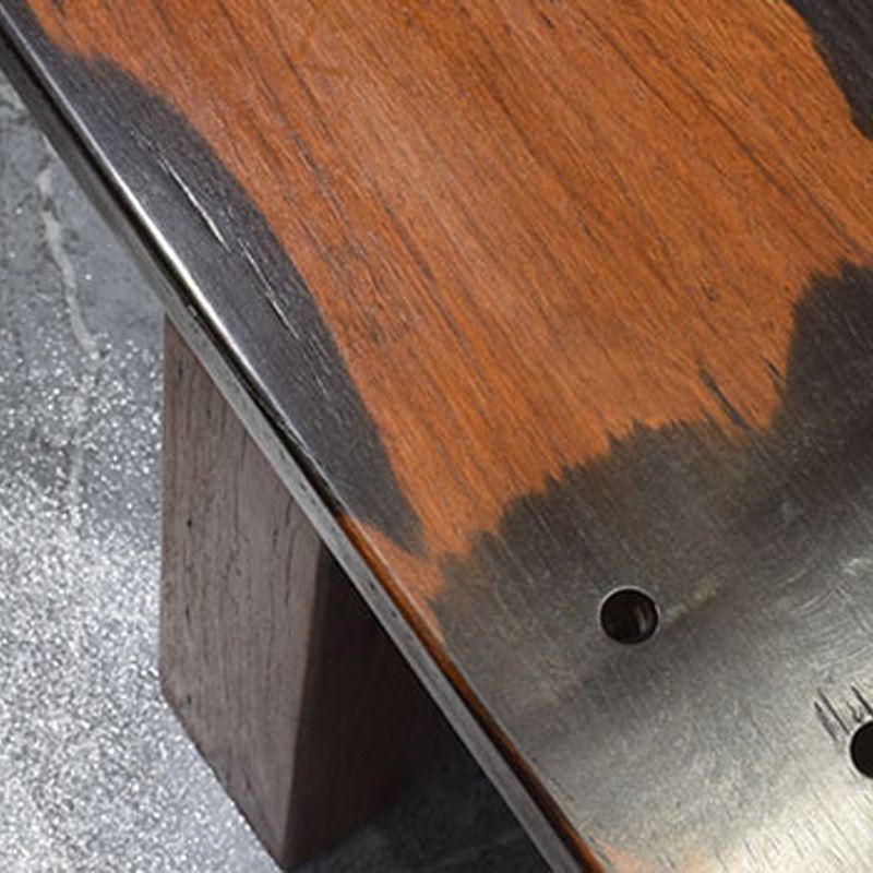 Traditional Dining Bench, Solid Wood Bench with Trestle Legs Clearhalo 'Benches' 'Chairs & Seating' 'furn' 'furn_benches' 'Furniture' 'Living Room Furniture' 1200x1200_842d2dd8-68f1-47b8-a00c-0687e571a702