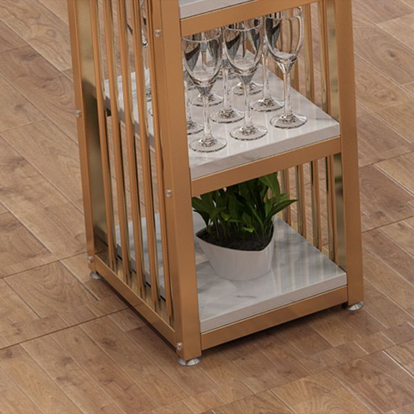 1/3 Glam Metal White and Gold Bar Stool and Table Set for Dining Room Clearhalo 'Bar Furniture' 'furn' 'furn_home_bar_bar_sets' 'Furniture' 'Home Bars & Bar Sets' 'home_bar_bar_sets' 'Kitchen & Dining Furniture' 1200x1200_842e7016-6f05-41a4-ac60-3cf241c728f2