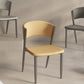 Faux lederen eetkamerstoelen Designer Style Open Back Armloze stoel