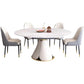 Modern Scalable White Dining Table Stone Table for Dining Room