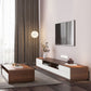 Console TV scandinava Console multimediale TV in legno con cassetti