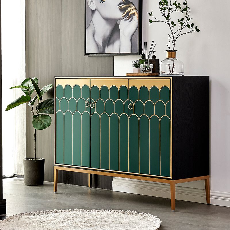 Glam Style Engineered Wood Buffet Table 15.7" Wide Sideboard Cabinet Clearhalo 'buffet_sideboard' 'Buffets & Sideboards' 'furn' 'furn_buffet_sideboard' 'Furniture' 'Kitchen & Dining Furniture' 1200x1200_843030b7-0b18-411a-bec6-c2bc0dd390b8