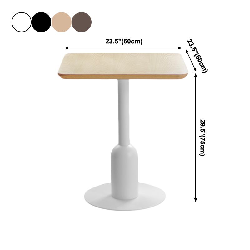 Metal Industrial Dining Table Wood Top Indoor Table with Pedestal Base Clearhalo ' dining_table' 'Dining Tables & Seating' 'Dining Tables' 'furn' 'furn_dining_table' 'Furniture' 'furniture_dining_table' 'Kitchen & Dining Furniture' 'kitchen&dining_furn' 'kitchen' 'kitchen_dining_table' 1200x1200_84314fd9-1e77-46a1-a5aa-ebc1a0924bdb