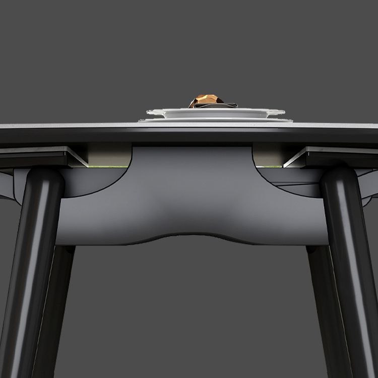 Round Extendable Stone Dining Site Table Contemporary 51.2'' Dinette Table Clearhalo ' dining_table' 'Dining Tables & Seating' 'Dining Tables' 'furn' 'furn_dining_table' 'Furniture' 'furniture_dining_table' 'Kitchen & Dining Furniture' 'kitchen&dining_furn' 'kitchen' 'kitchen_dining_table' 1200x1200_8431b302-f169-41e3-ac3c-f2a545feb647