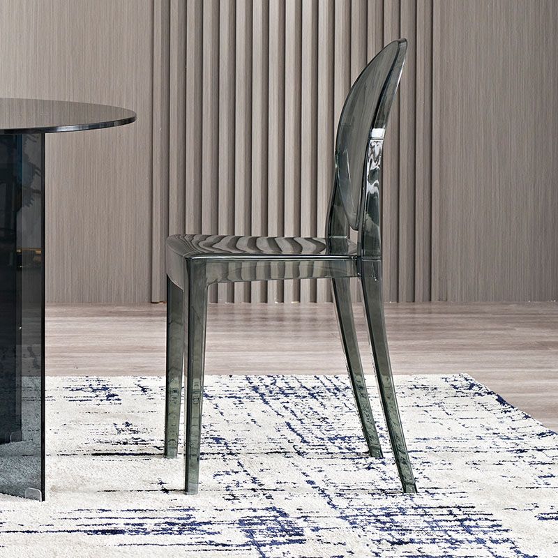 Scandinavian Open Back Side Chair for Home Plastic Dining Armless Chair Clearhalo ' kitchen&dining_furn' 'Dining Chairs' 'Dining Tables & Seating' 'dining_chair' 'furn' 'furn_dining_chair' 'Furniture' 'furniture_dining_chair' 'Kitchen & Dining Furniture' 'kitchen' 1200x1200_8431f570-82ab-4328-8d55-7af0b573a3ed