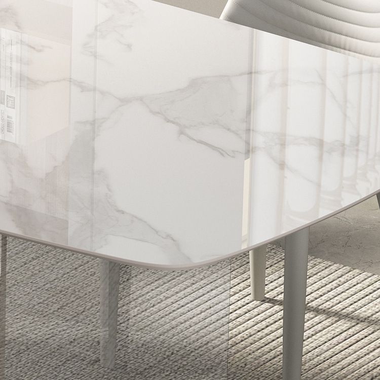 Designer Style Rectangle Dining Table Set 1/4/5 Pieces Acrylic Dining Table Clearhalo 'Dining Room Sets' 'Dining Tables & Seating' 'dining_room_set' 'furn' 'furn_dining_room_set' 'Furniture' 'Kitchen & Dining Furniture' 1200x1200_8436ec7e-36f1-48a2-b86f-38dfc903a3be