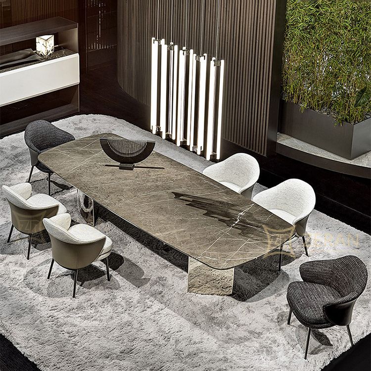 Fabric Arm Chair Nordic Style Parsons Dining Chairs with Black Legs