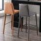 Contemporary Leather Bar Stool Low Back Counter Bar Stool with Metal Legs for Home Clearhalo 'Bar Furniture' 'Bar Stools' 'bar_stools' 'furn' 'furn_bar_stools' 'Furniture' 'Kitchen & Dining Furniture' 1200x1200_84387bbd-cb14-4d88-81a0-d1e31feaf2bd