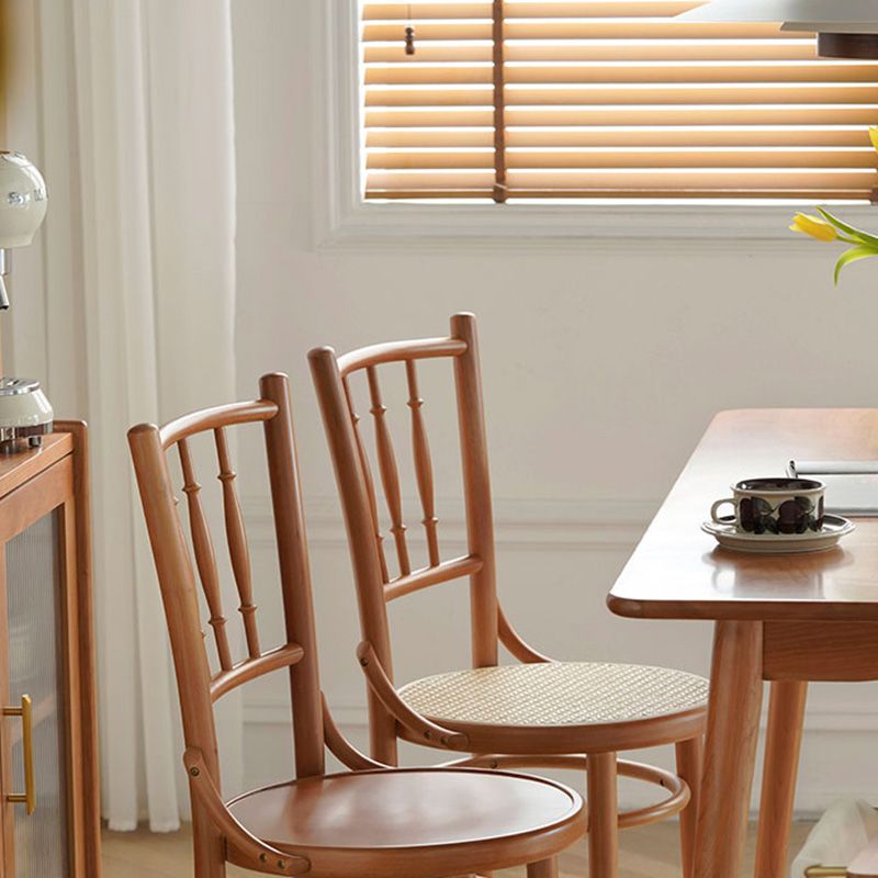 Modern Slat Back Side Chair Solid Wood Indoor Dining Chair for Living Room Clearhalo 'Dining Chairs' 'Dining Tables & Seating' 'dining_chair' 'furn' 'furn_dining_chair' 'Furniture' 'Kitchen & Dining Furniture' 1200x1200_8438c0e0-bf5f-45da-a707-21a99ba23c33