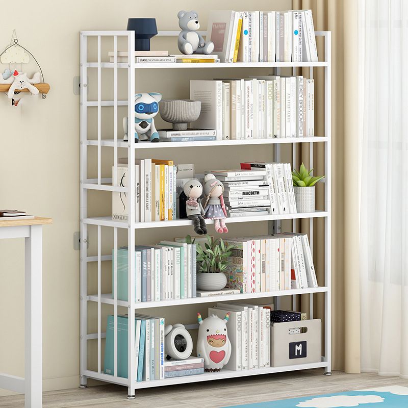 垂直長方形の本棚メタル9.8 "広いオープンブックケースブックシェルフコンテンポラリー