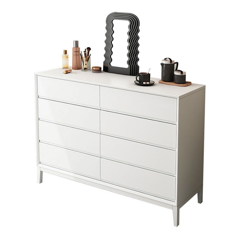 Modern Dresser Solid Wood Storage Chox Profirer con 8 cajones