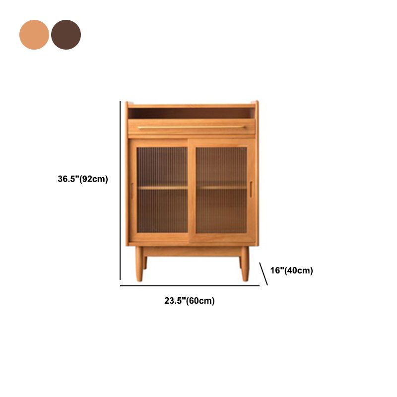 Serveur à manger en bois massif moderne buffet à 1 porte pour salle à manger