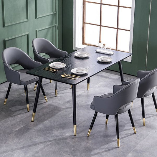 Contemporary Style Upholstered Arm Dining Chairs Open Back Dining Side Chair Clearhalo ' kitchen&dining_furn' 'Dining Chairs' 'Dining Tables & Seating' 'dining_chair' 'furn' 'furn_dining_chair' 'Furniture' 'furniture_dining_chair' 'Kitchen & Dining Furniture' 'kitchen' 1200x1200_843d0699-8ac6-42a3-aea7-0bbfd729b3c6