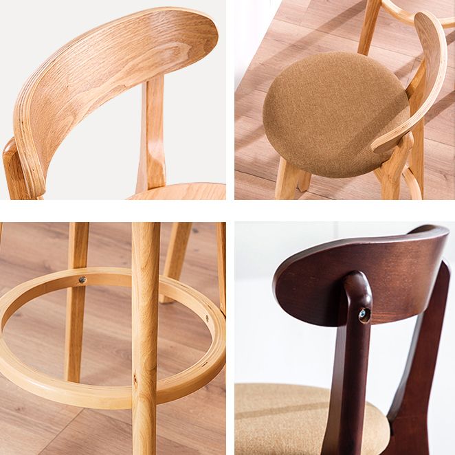 Contemporary Bar Stool Armless Wood Low Back Bar Stool with Footrest Clearhalo 'Bar Furniture' 'Bar Stools' 'bar_stools' 'furn' 'furn_bar_stools' 'furniture_bar_stools' 'Kitchen & Dining Furniture' 'kitchen&dining_furn' 'kitchen' 'kitchen_furn' Furniture' 1200x1200_8442fefb-6b3c-41a2-9b6d-1b96d4feade1