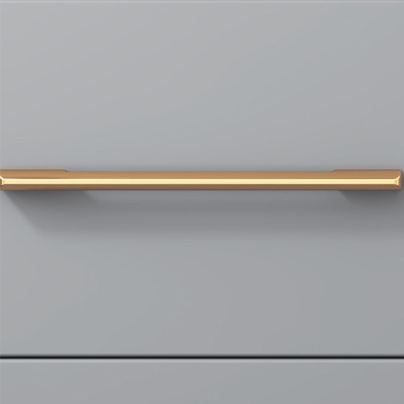 Coffre d'accent moderne de 15,75 pouces de large avec des tiroirs fermés doux en gris