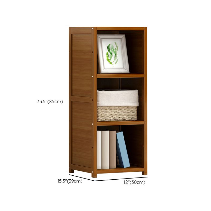 11.8"W Rectangle Accent Chest, Brown Mid-Century Modern Cabinet with Shelves Clearhalo 'Cabinets & Chests' 'cabinets_chests' 'furn' 'furn_cabinets_chests' 'Furniture' 'Living Room Furniture' 1200x1200_8446bde8-0bec-4038-8365-a5993f10ca5c