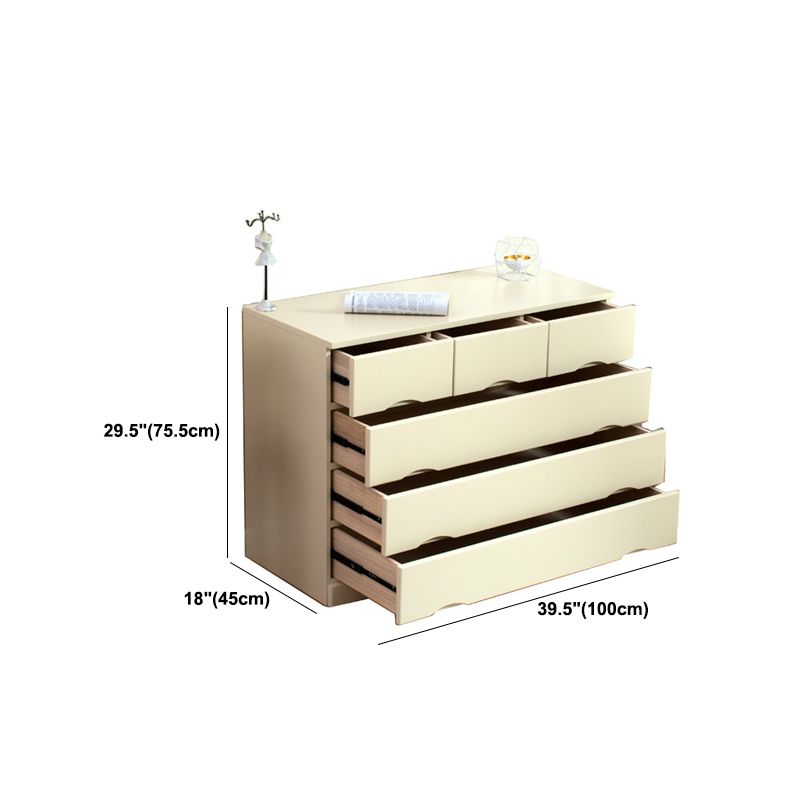 Traditional Solid Wood Storage Chest Soft-Close Drawers Bedroom Dresser