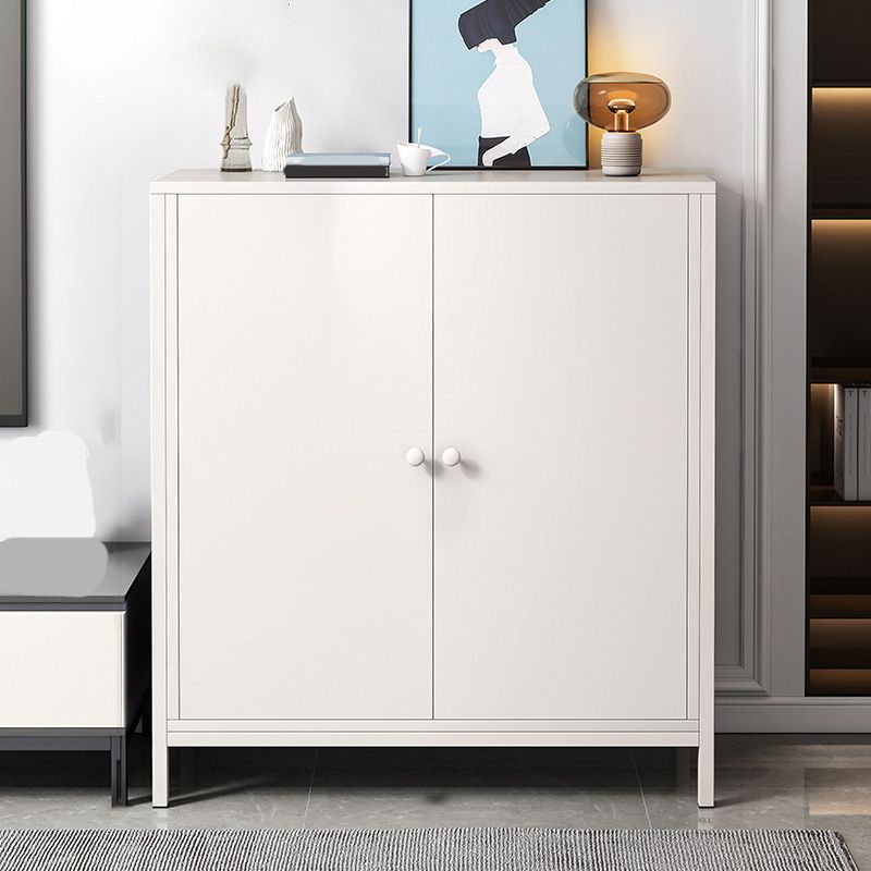 Engineered Wood Sideboard Table Modern Dining Server with Metal Legs for Dining Room Clearhalo 'buffet_sideboard' 'Buffets & Sideboards' 'furn' 'furn_buffet_sideboard' 'Furniture' 'Kitchen & Dining Furniture' 1200x1200_84473f57-0cd8-442d-ad2e-2ee02713108a