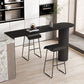 Stone Counter Table Iron Base 42-inch Height Contemporary Bar Table for Island Clearhalo 'Bar Furniture' 'Bar Tables' 'bar_tables' 'furn' 'furn_bar_tables' 'Furniture' 'furniture_bar_tables' 'Kitchen & Dining Furniture' 1200x1200_8447be99-31c0-42da-8c0d-36f32d29a856
