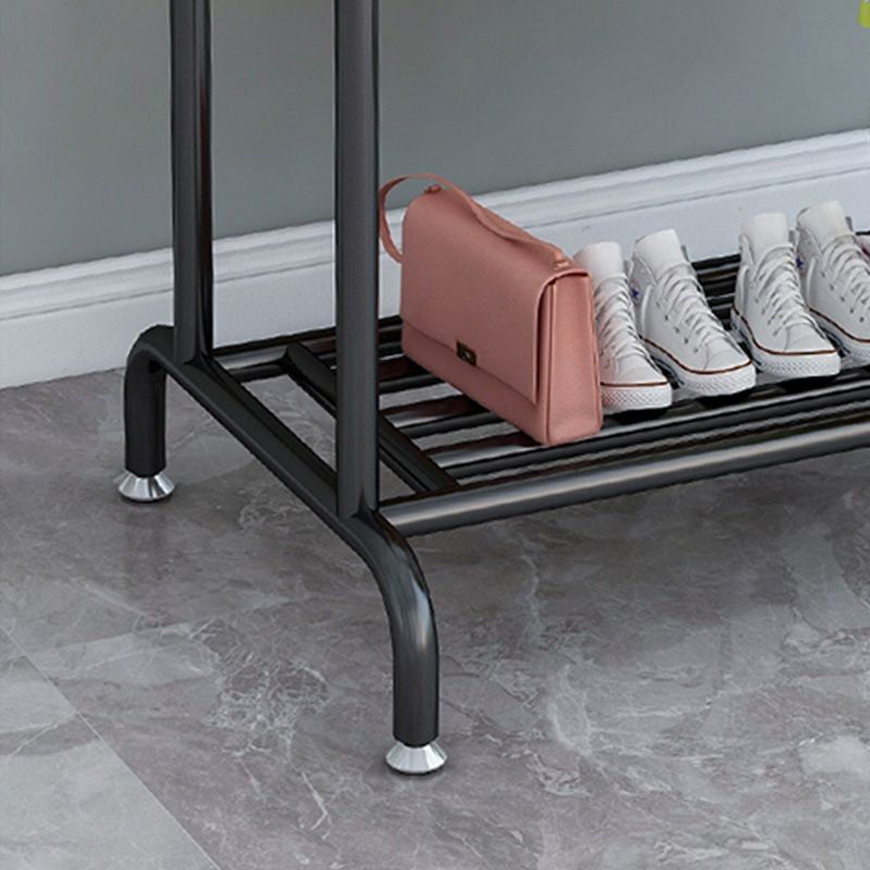 Modern Style Coat Rack Free Standing Solid Color Coat Hanger with Shelves Clearhalo 'Entry & Mudroom Furniture' 'furn' 'furn_hall_tree_coat_racks' 'Furniture' 'Hall Trees & Coat Racks' 'hall_tree_coat_racks' 1200x1200_844d72ea-225e-4e94-b0b5-56f2999c2e95