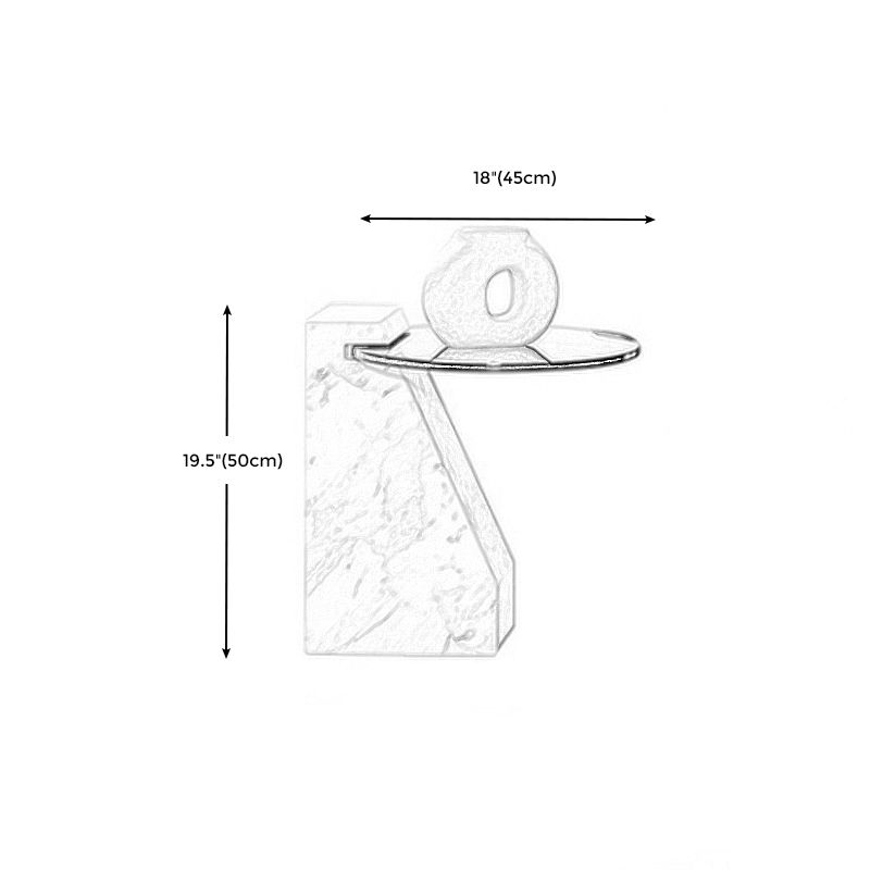 Tavolino in vetro trasparente rotondo 2 gambe base 1 tavolo da cocktail singolo