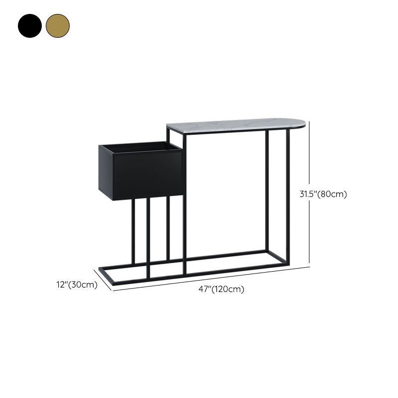 Tavolo console in metallo glam tavolo divano console in pietra con spazio per la sala