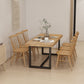 Modern Style Solid Wood Dining Set with Rectangle Shape Table and Trestle Base for Home Use Clearhalo 'Dining Room Sets' 'Dining Tables & Seating' 'dining_room_set' 'Furniture' 'furniture_dining_room_set' 'Kitchen & Dining Furniture' 'kitchen&dining_furn' 'kitchen' 1200x1200_844ff8fb-47ee-449b-9334-228020be2f99