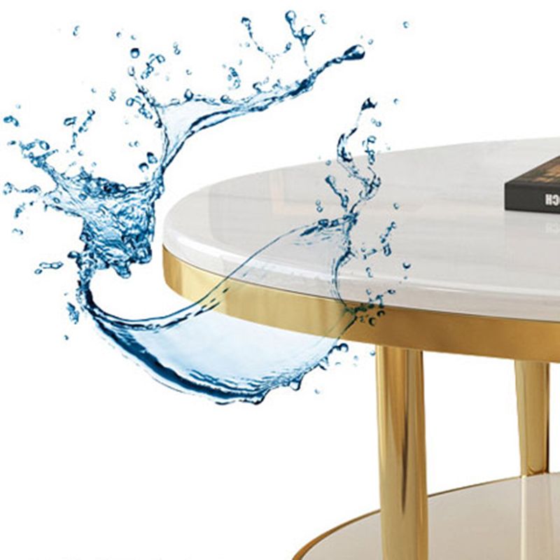 16.5 "H MODERNE 4 LEG STALEN BASE MARMBLE OVAL OVAL TOP SOFBEEKTAFEL