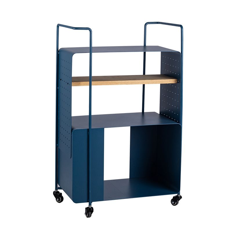 Mesa lateral rectangular de mediados de siglo 36.6 "mesa de esquina de metal de alto