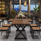 Industrial Solid Wood Dinner Room Kitchen Table Sled Base Table for Dining Room Clearhalo ' dining_table' 'Dining Tables & Seating' 'Dining Tables' 'furn' 'furn_dining_table' 'Furniture' 'furniture_dining_table' 'Kitchen & Dining Furniture' 'kitchen&dining_furn' 'kitchen' 'kitchen_dining_table' 1200x1200_84556054-4bad-431c-8ff3-219cca8e8396
