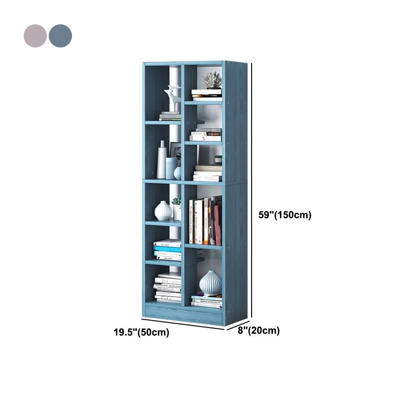 Scandinavian Style Bookshelf Engineered Wood Bookcase for Home Office Study Room Clearhalo 'Bookcases' 'Furniture' 'furniture_bookcases' 'kitchen' 'kitchen_bookcases' 'Living Room Furniture' 'Office Furniture' 1200x1200_8455efe1-cb7c-4521-8a72-7b5bc5b340aa