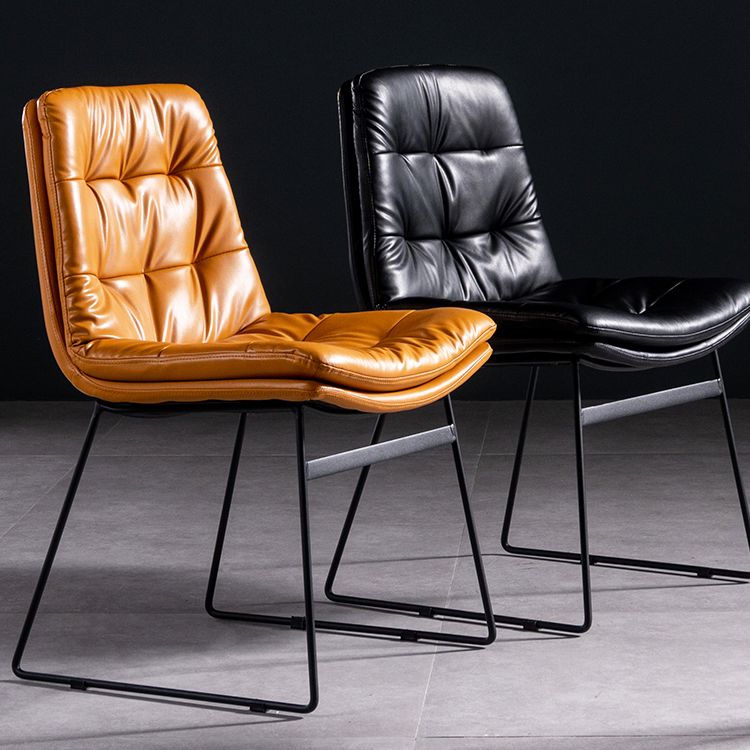 Contemporary Chair Dining Armless Chairs with Metal Legs for Kitchen Clearhalo ' kitchen&dining_furn' 'Dining Chairs' 'Dining Tables & Seating' 'dining_chair' 'furn' 'furn_dining_chair' 'Furniture' 'furniture_dining_chair' 'Kitchen & Dining Furniture' 'kitchen' 1200x1200_8459ac5d-5f1f-463f-9baf-02ba0eafd352